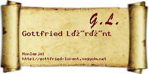 Gottfried Lóránt névjegykártya